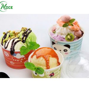 Ly giấy đựng kem nắp cầu